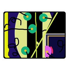 Crazy Abstraction By Moma Fleece Blanket (small)