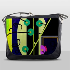 Crazy Abstraction By Moma Messenger Bags