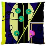 Crazy abstraction by Moma Large Cushion Case (Two Sides) Front