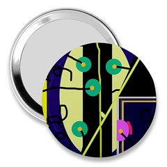 Crazy Abstraction By Moma 3  Handbag Mirrors