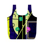 Crazy abstraction by Moma Full Print Recycle Bags (M)  Back