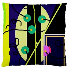 Crazy Abstraction By Moma Standard Flano Cushion Case (two Sides) by Valentinaart