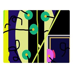 Crazy Abstraction By Moma Double Sided Flano Blanket (large) 