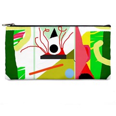 Green Abstract Artwork Pencil Cases