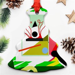 Green Abstract Artwork Ornament (christmas Tree)