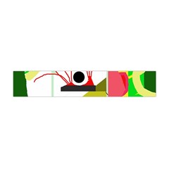 Green Abstract Artwork Flano Scarf (mini)