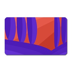 Purple And Orange Landscape Magnet (rectangular)