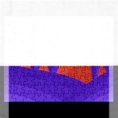 Purple And Orange Landscape Rectangular Jigsaw Puzzl