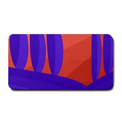 Purple And Orange Landscape Medium Bar Mats by Valentinaart