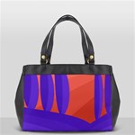 Purple and orange landscape Office Handbags (2 Sides)  Back