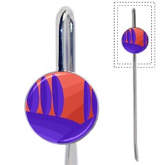 Purple And Orange Landscape Book Mark