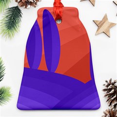 Purple And Orange Landscape Bell Ornament (2 Sides)