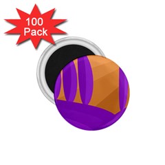 Orange and purple landscape 1.75  Magnets (100 pack) 