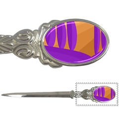 Orange and purple landscape Letter Openers