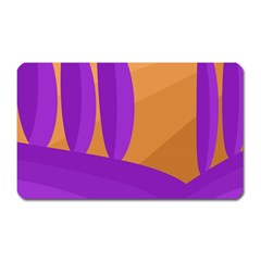 Orange and purple landscape Magnet (Rectangular)