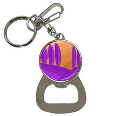 Orange and purple landscape Bottle Opener Key Chains