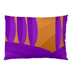 Orange and purple landscape Pillow Case