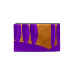 Orange and purple landscape Cosmetic Bag (Small) 