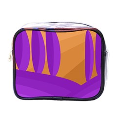 Orange and purple landscape Mini Toiletries Bags