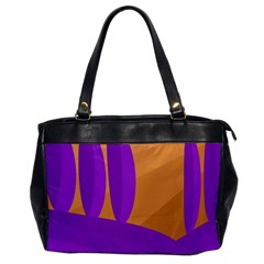 Orange and purple landscape Office Handbags