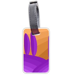 Orange and purple landscape Luggage Tags (One Side) 