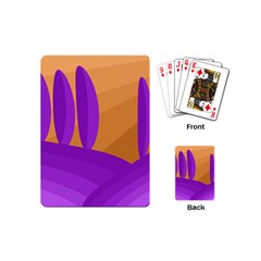 Orange and purple landscape Playing Cards (Mini) 