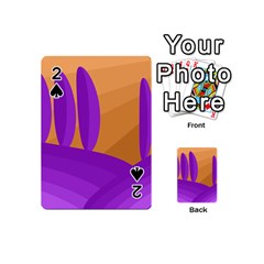 Orange and purple landscape Playing Cards 54 (Mini) 