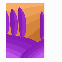 Orange and purple landscape Large Garden Flag (Two Sides)