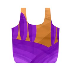 Orange and purple landscape Full Print Recycle Bags (M) 