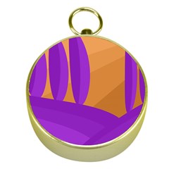 Orange and purple landscape Gold Compasses