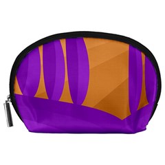 Orange and purple landscape Accessory Pouches (Large) 