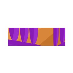 Orange and purple landscape Satin Scarf (Oblong)