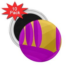 Yellow And Magenta Landscape 2 25  Magnets (10 Pack) 