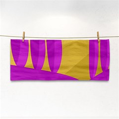 Yellow And Magenta Landscape Hand Towel