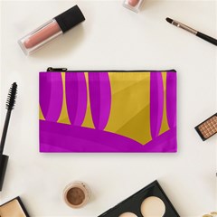 Yellow And Magenta Landscape Cosmetic Bag (small) 