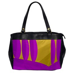 Yellow And Magenta Landscape Office Handbags