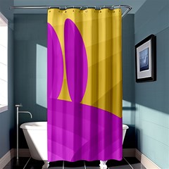 Yellow And Magenta Landscape Shower Curtain 36  X 72  (stall) 