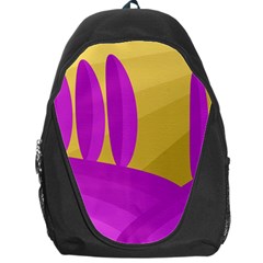 Yellow And Magenta Landscape Backpack Bag