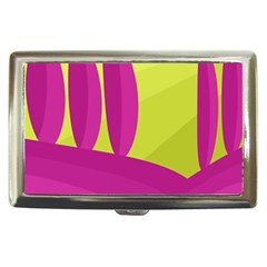 Yellow And Pink Landscape Cigarette Money Cases