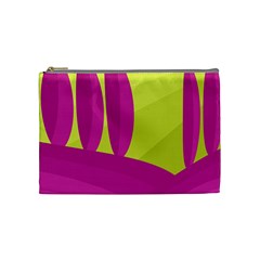 Yellow And Pink Landscape Cosmetic Bag (medium) 