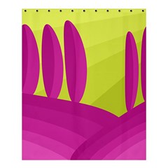 Yellow And Pink Landscape Shower Curtain 60  X 72  (medium) 