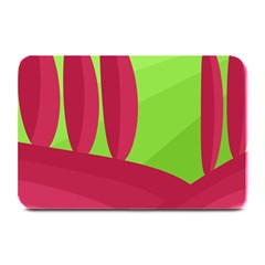 Green And Red Landscape Plate Mats