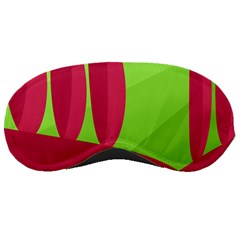 Green And Red Landscape Sleeping Masks by Valentinaart