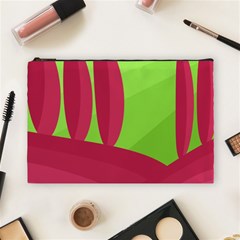 Green And Red Landscape Cosmetic Bag (large) 