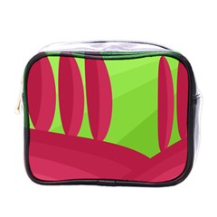 Green And Red Landscape Mini Toiletries Bags