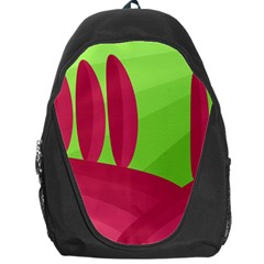 Green And Red Landscape Backpack Bag