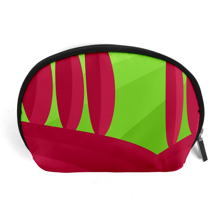 Green and red landscape Accessory Pouches (Large) 