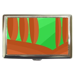 Green And Orange Landscape Cigarette Money Cases