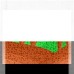 Green and orange landscape Rectangular Jigsaw Puzzl Front