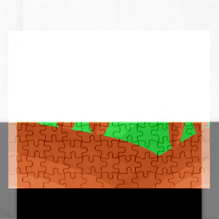 Green and orange landscape Rectangular Jigsaw Puzzl